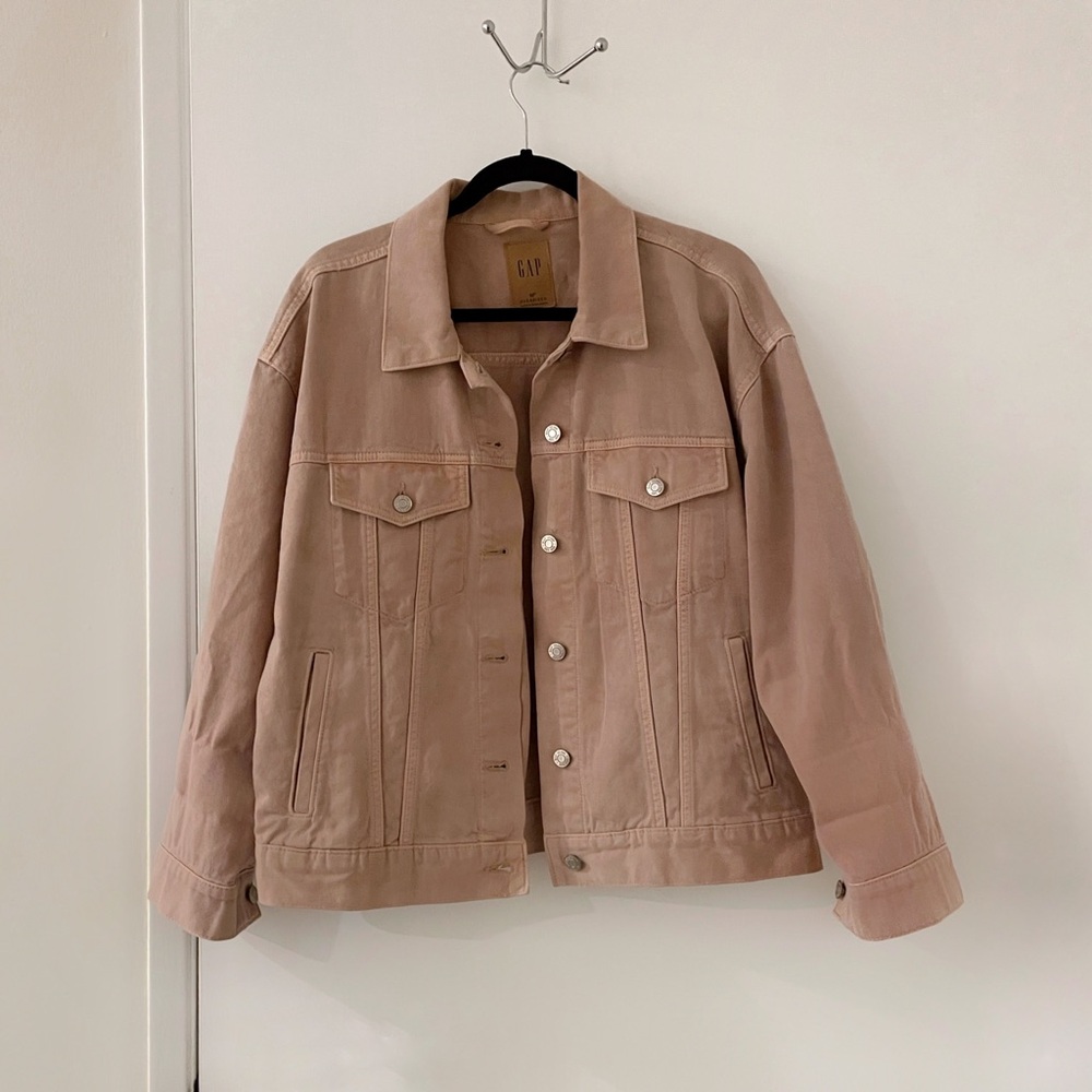 GAP Tan Oversized Denim Jacket